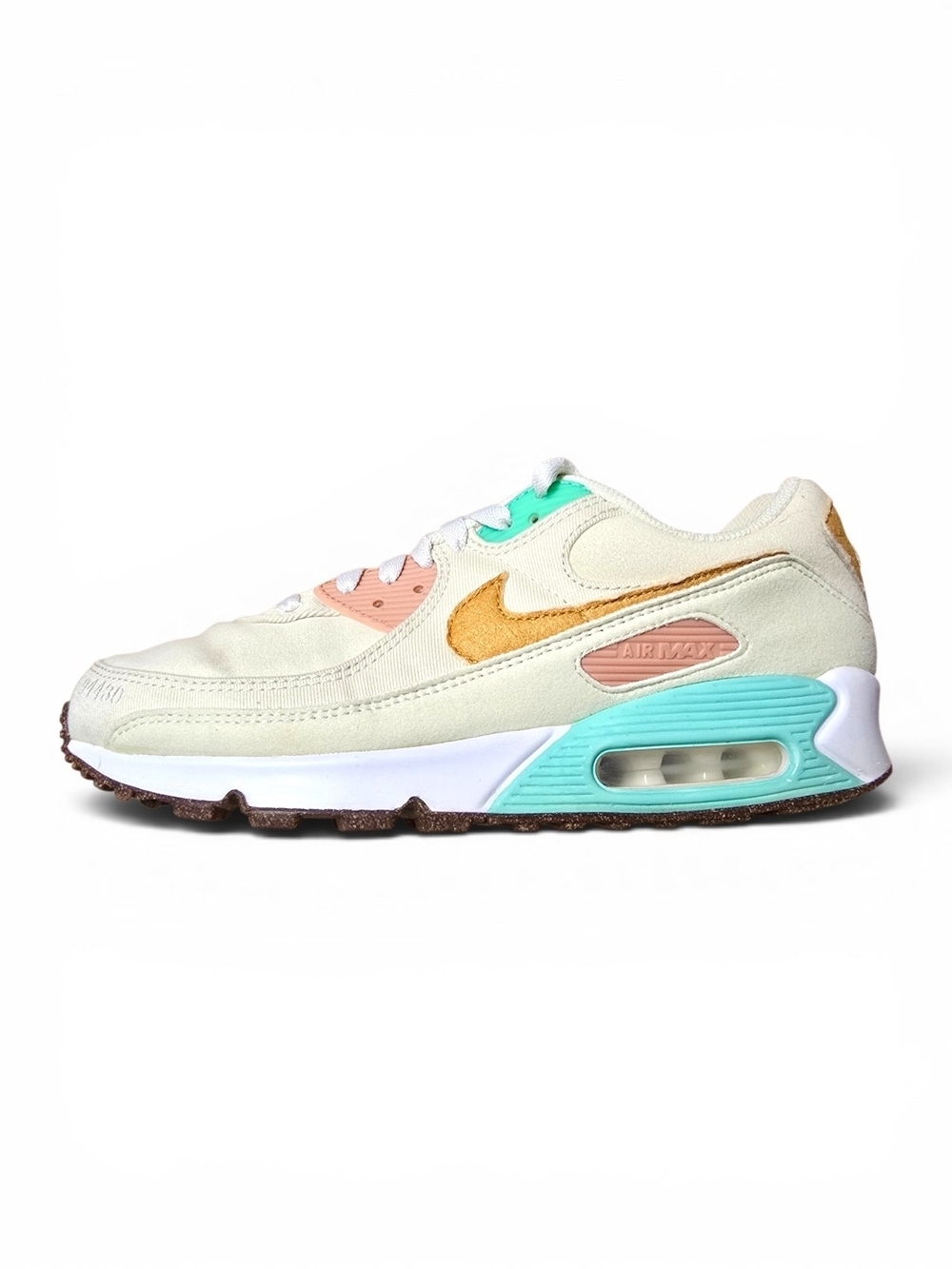 Nike Air Max 90 LX Happy Pineapple Coconut Milk Sneakers Women's 9